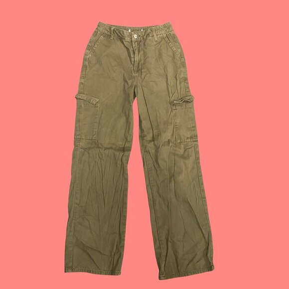 Denim Co. Olive Green Cargo Pants Women’s Size 4 (EUR 36 / UK 8) - Picture 3 of 10